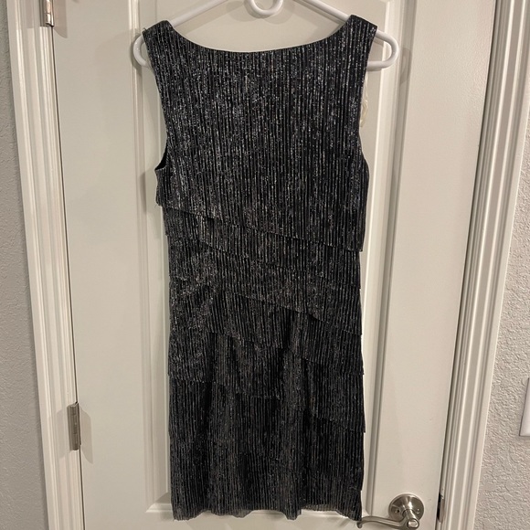 Connected Apparel Black shimmer dress - Picture 1 of 4